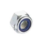 M6 Nylon Insert Nut Type P BZP