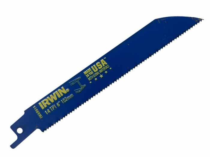 IRWIN 606R Sabre Saw Blade Wood Cutting 150mm 6TPI Pack of 5 - Image 1